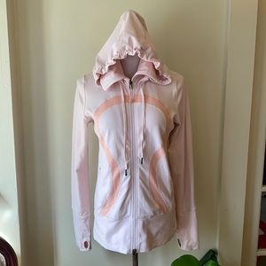 Lululemon hooded jacket light pink size 8